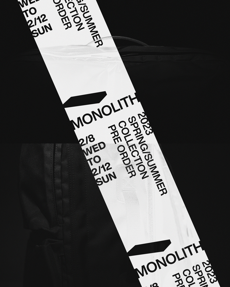 MONOLITH 2023 SPRING / SUMMER COLLECTION PRE ORDER