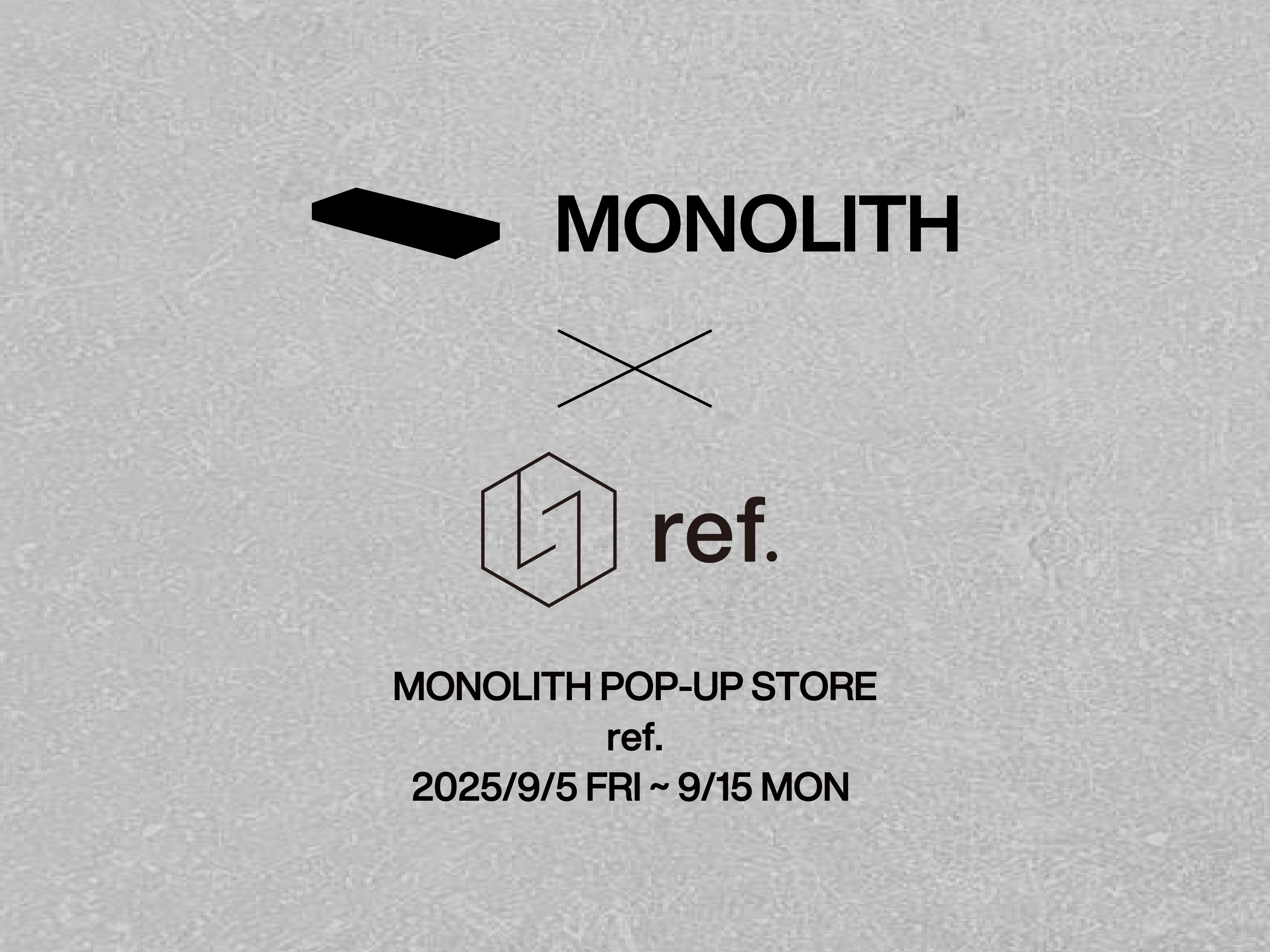 ref.にてポップアップイベント開催