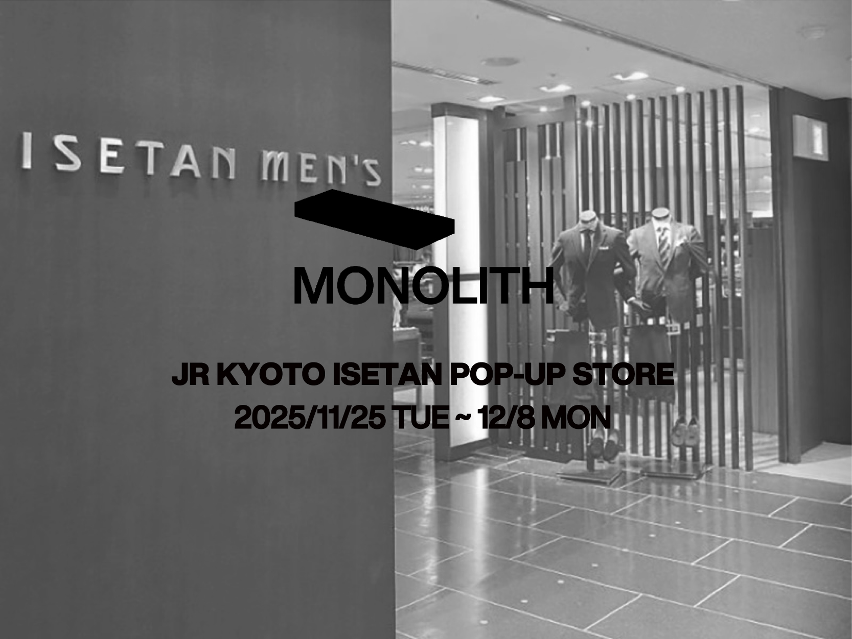 ジェイアール京都伊勢丹にてPOP UP開催